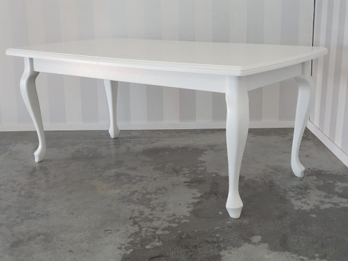 Stół drewniany rozkładany Dallas biały