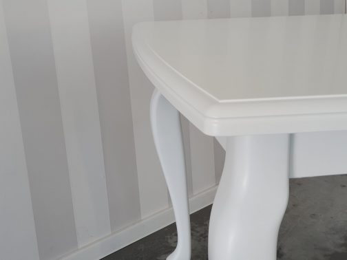 Stół drewniany rozkładany Dallas biały