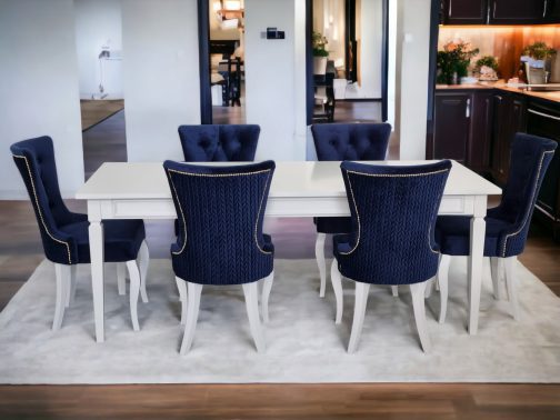 Stół i krzesła drewniane zestaw Dubai Meble Tuszkowski stół Hampton