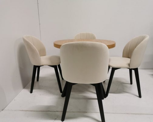 Krzesła tapicerowane Bjorn – komplet 4 szt.