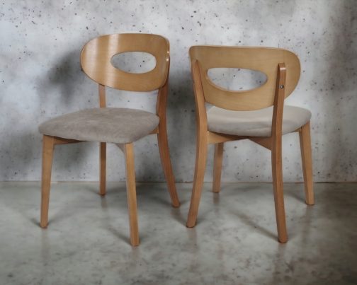 Krzesło drewniane tapicerowane nowoczesne Lars 2