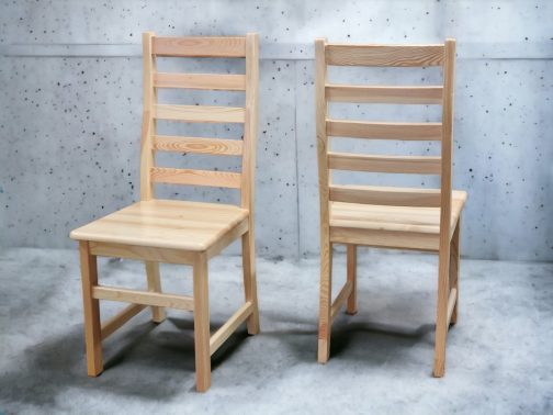 Krzesło sosnowe twarde nowoczesne Aster