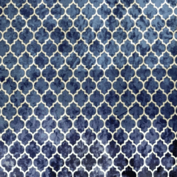 Arabeska 04 granat Soft Velvet tkanina obiciowa koniczyna marokańska