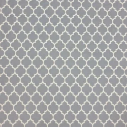 Arabeska 06 szary Soft Velvet tkanina obiciowa koniczyna marokańska