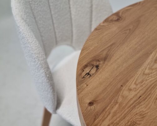 Stół okrągły drewniany Oslo sękaty