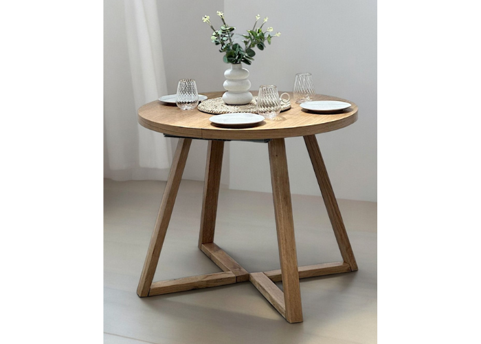 stół okrągły drewniany Carlo Meble Tuszkowski