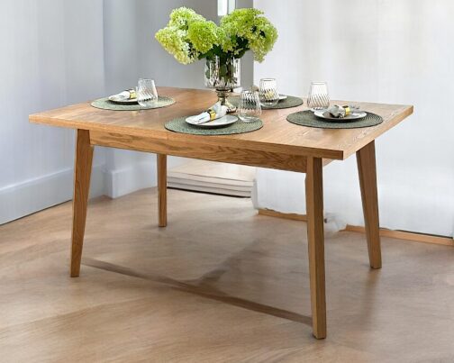 Stół drewniany dębowy rozkładany Rodos