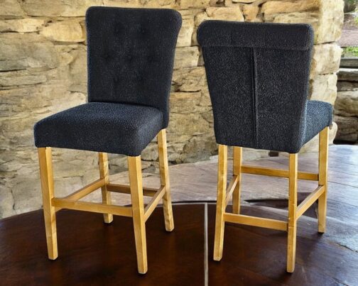 Hoker z oparciem Porto – zestaw 2 szt.