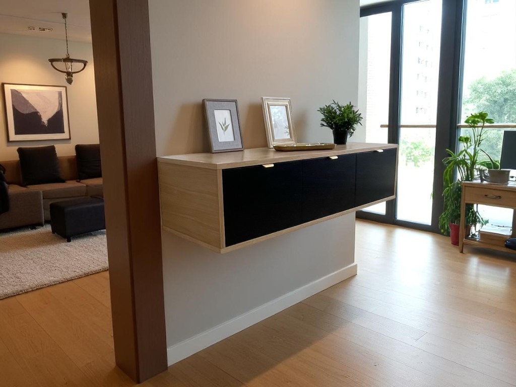 Komoda RTV Alma wisząca na ścianie