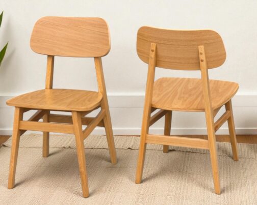 Krzesło dębowe twarde nowoczesne Mona