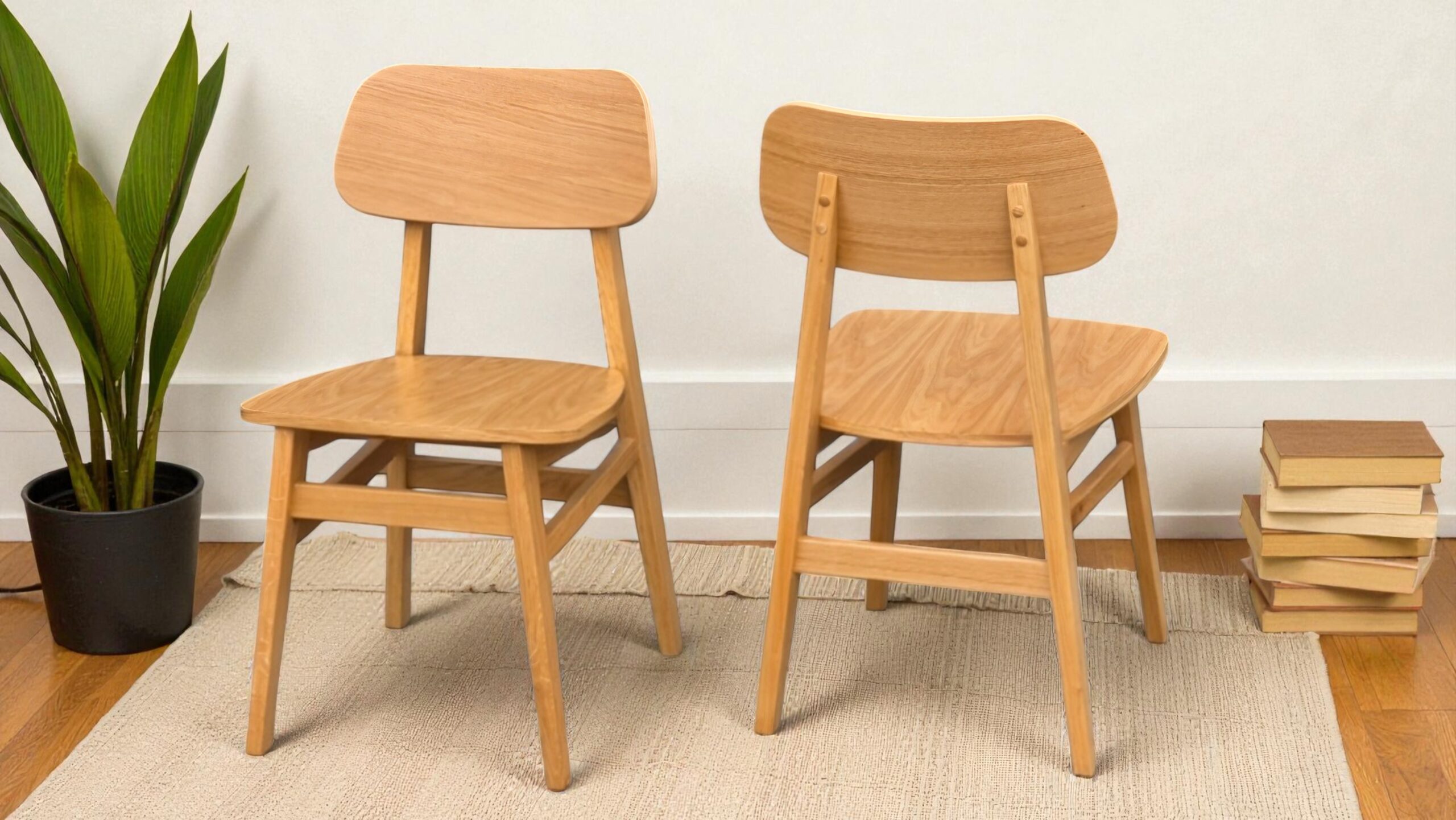 Krzesło dębowe twarde nowoczesne Mona