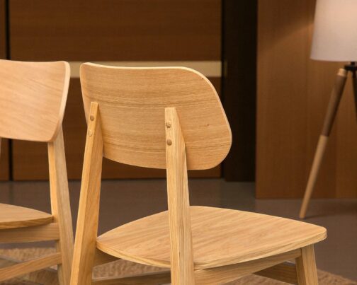 Krzesło dębowe twarde nowoczesne Mona