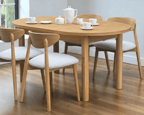 Stół owalny drewniany rozkładany Taves