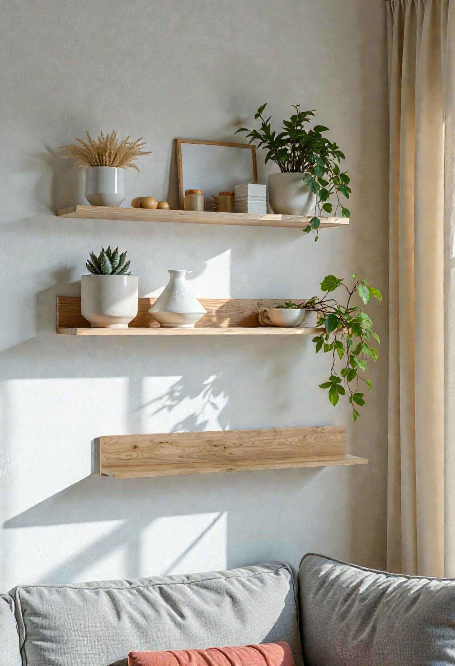 Półka dębowa na ścianę 120 Meble Tuszkowski