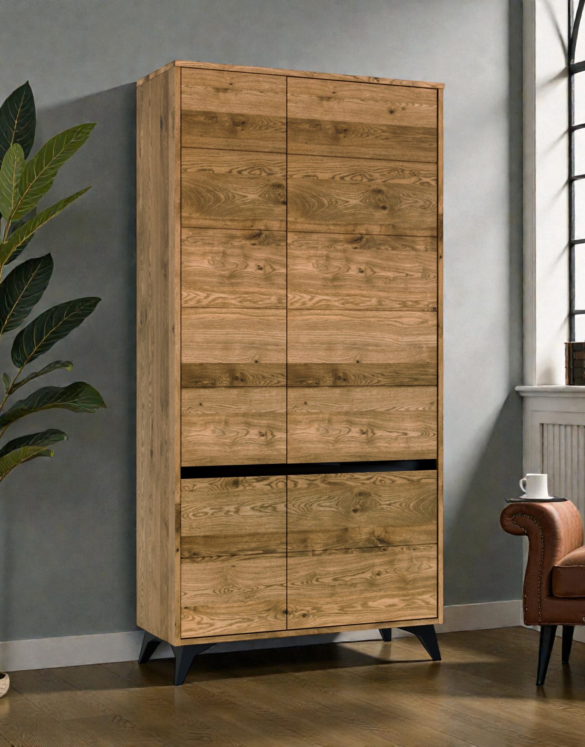 Szafa dębowa nowoczesna 100 meble lity dąb Meble Tuszkowski