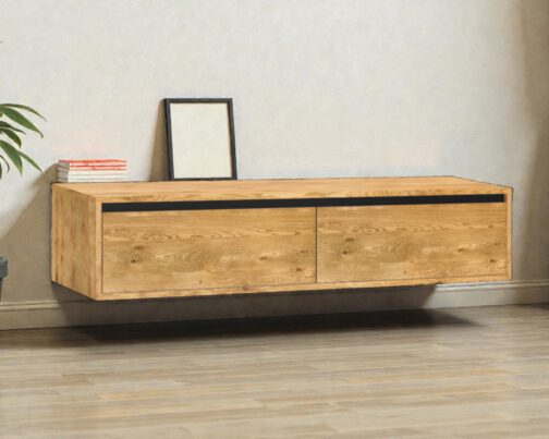 Dębowa szafka RTV 160 na ścianę lub stojąca