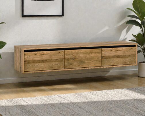 Dębowa szafka RTV 180 na ścianę lub stojąca